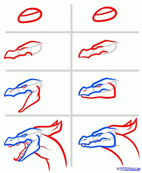 DARYL HOBSON ARTWORK How To Draw A Dragon Step By Step