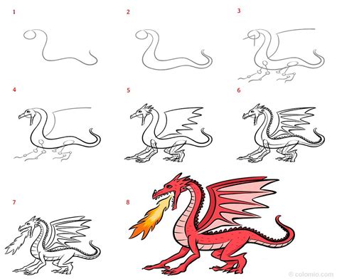 how to draw a dragon tutorial step by step