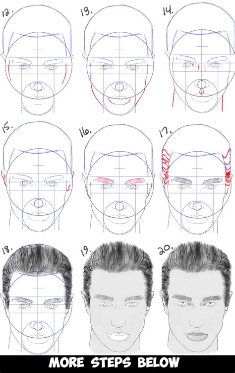 how to draw a face step by step tutorial