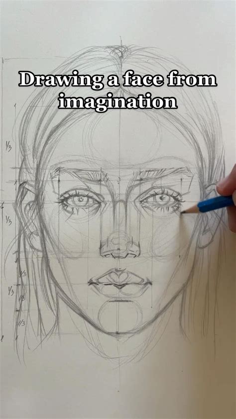 how to draw a face without reference