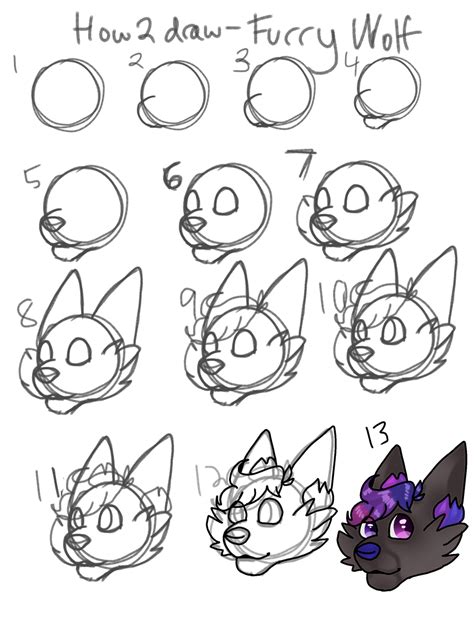 How To Draw A Furry Wolf