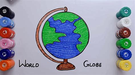 How to draw globe YouTube