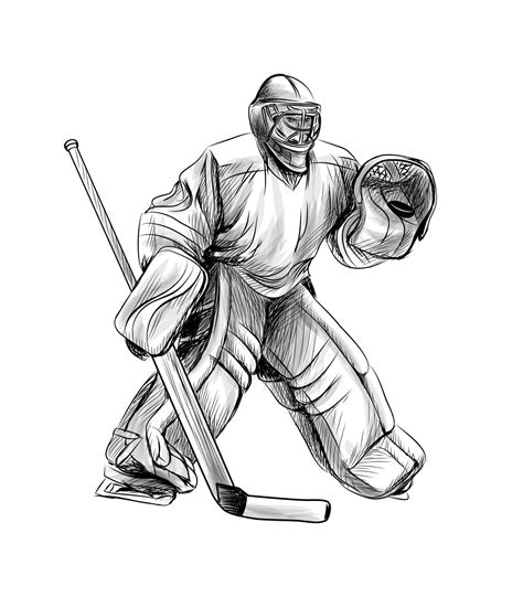 Hockey Goalie Drawing at GetDrawings Free download