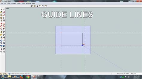 How To Draw A Guide Line In Sketchup