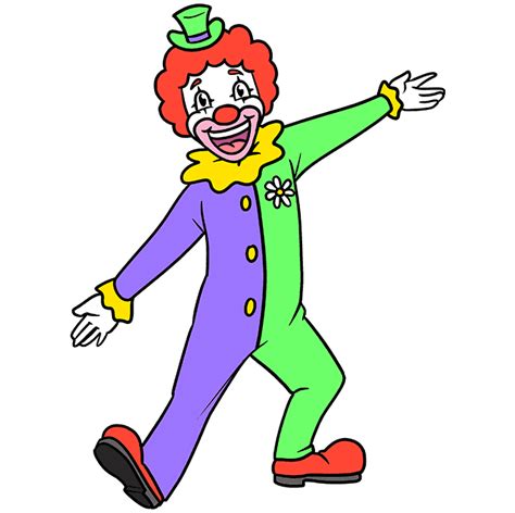 Happy Clown Drawing Free download on ClipArtMag