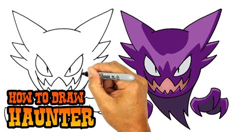 How To Draw Haunter, Step by Step, Drawing Guide, by Dawn