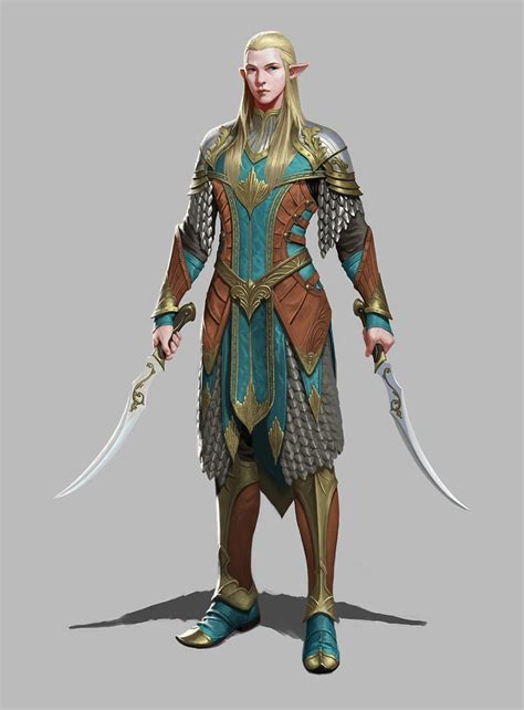 Halfelf warrior by TolmanCotton on DeviantArt