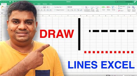 how to draw a line between rows in excel