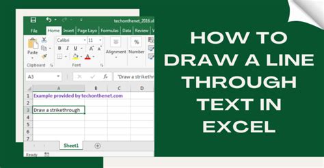 MS Excel 2010 Draw a line through a value in a cell (strikethrough)