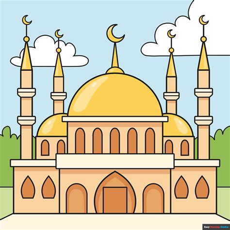 How to Draw a Mosque · Art Projects for Kids