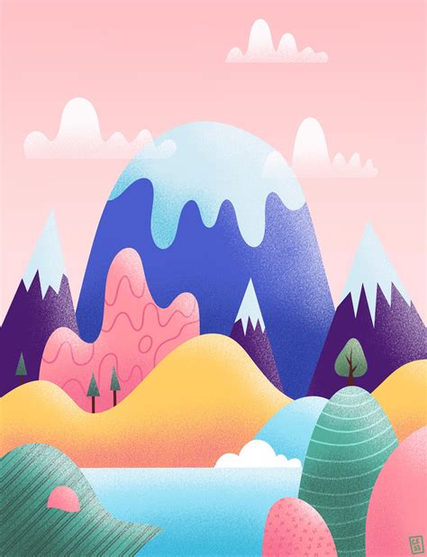 How To Draw A Mountain Scene In Procreate