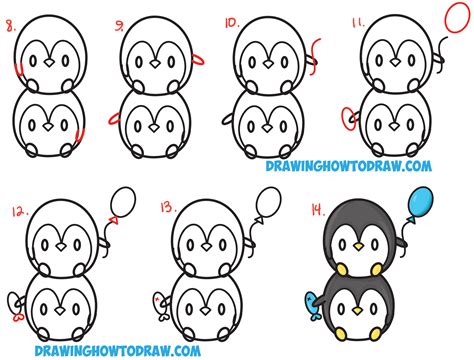how to draw a penguin step by step for beginners