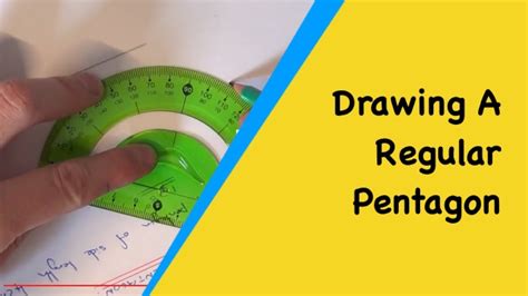 how to draw a pentagon using protractor and ruler