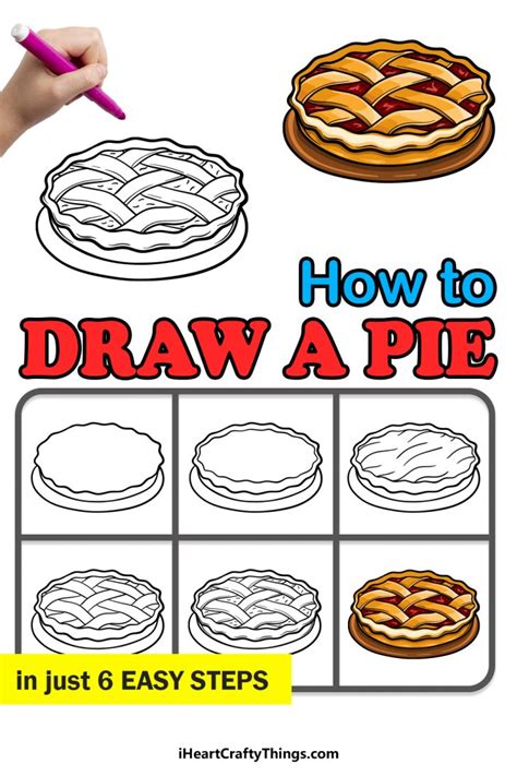 How To Draw A Pie Step By Step