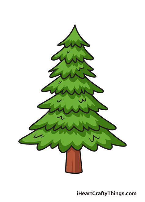 Simple Pine Tree Drawing at Explore collection of