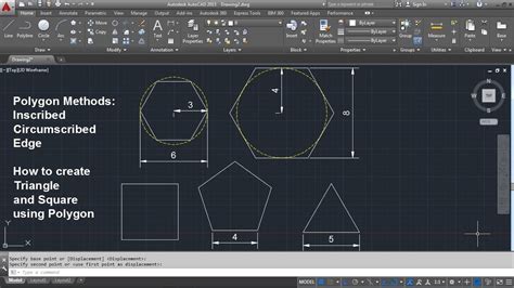 How To Draw A Polygon In Autocad With Dimensions