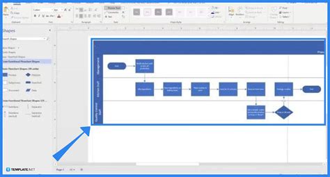 how to draw a process flow diagram in visio
