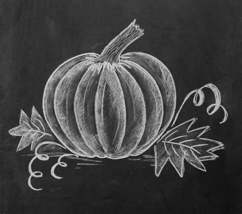 Pumpkin Chalk Art by OptimisticallyGreen on DeviantArt