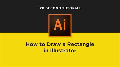 how to draw a rectangle in illustrator