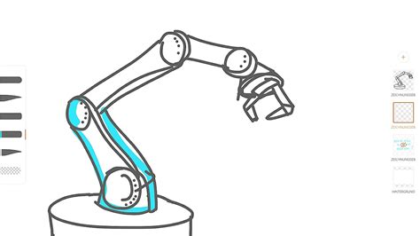 how to draw a robot arm