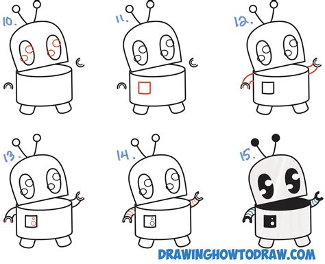 how to draw a robot for beginners