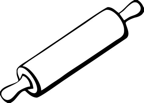 Female Hand Holds A Rolling Pin. Realistic Drawing. Vector