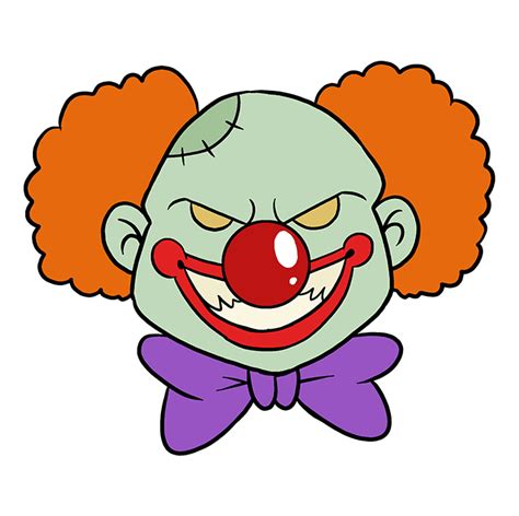 Scary Clown Drawings Easy Pict Art