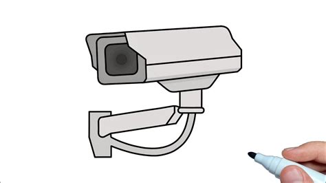 How To Draw A Security Camera