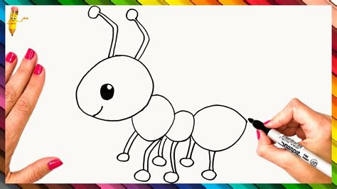 How to Draw an Ant Really Easy Drawing Tutoria
