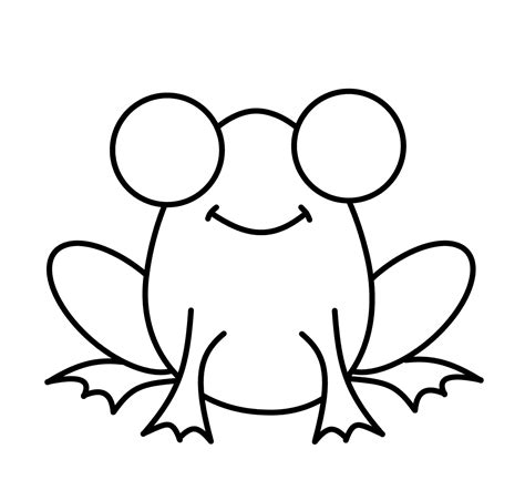 Easy Frog Drawing For Kids Free download on ClipArtMag