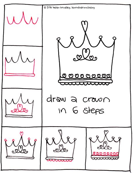 Queen Crown Drawing Free download on ClipArtMag
