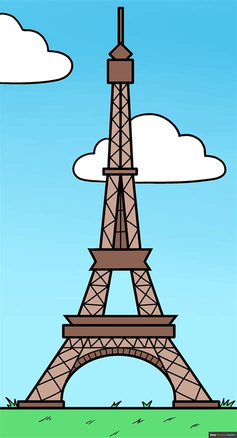 Best Free How To Draw A Simple Sketch Of The Eiffel Tower With Creative Ideas