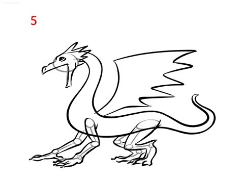 Best Free How To Draw A Sketch Dragon Using Steps For Kids