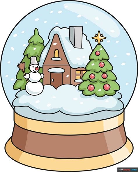 Snow Globe Drawing at GetDrawings Free download