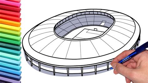 Soccer Stadium Drawing at Explore