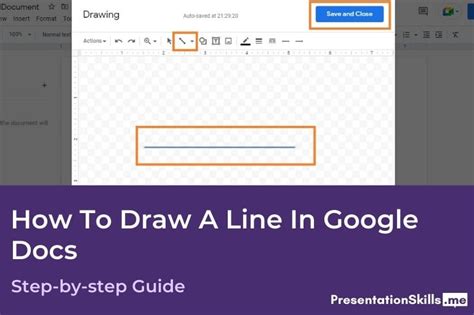 how to draw a straight line in google docs