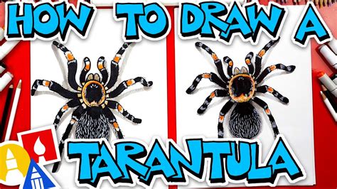 How To Draw A 3D Spider (Tarantula) YouTube