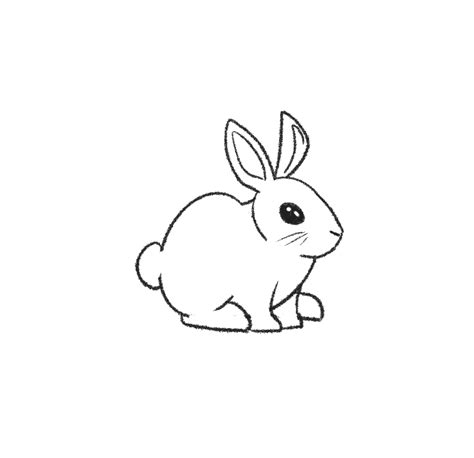 how to draw a tiny rabbit