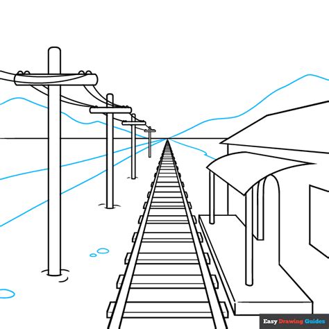 How To Draw A Train Track Easy
