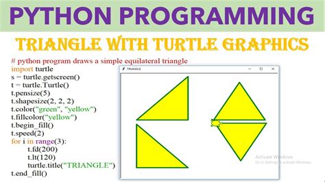 how to draw a triangle in python graphics