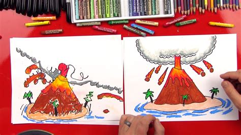 Make A Clay Volcano Coloring Pages Richard McNary's