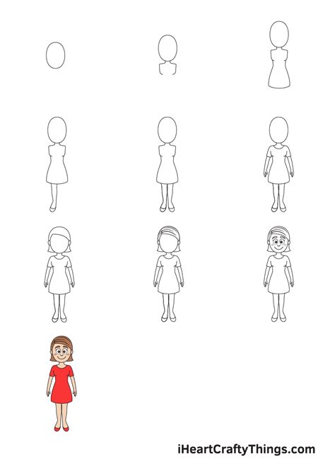 How to Draw a Supercute Chibi Girl with Easy Step by Step