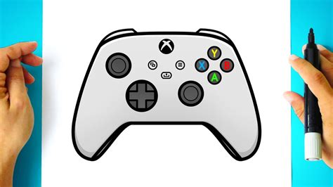 How To Draw A Xbox Controller Easy