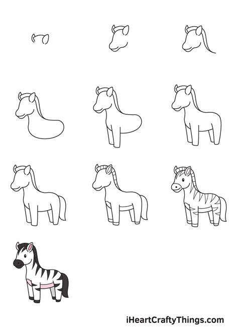 How To Draw A Zebra Step-By-Step
