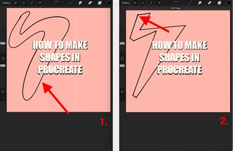 how to draw an arrow in procreate