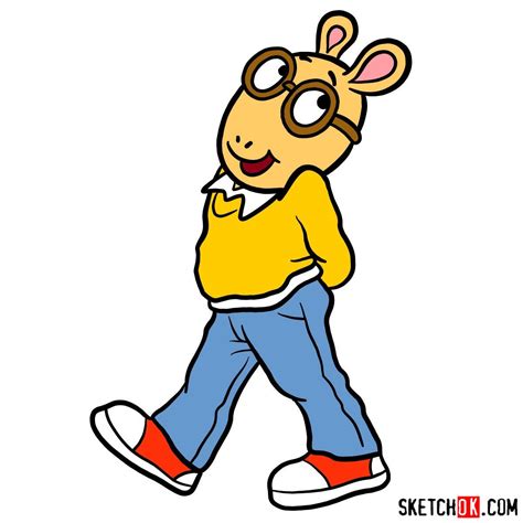 How To Draw Arthur Read Coloring Page Coloring Sun