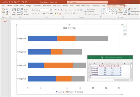how to draw bar graph in powerpoint