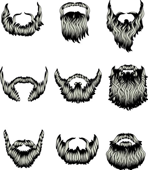 hairstyles, beards, glasses Beard illustration, Beard