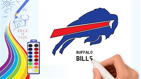 Buffalo Bills Logo Outline Line Art, HD Png Download
