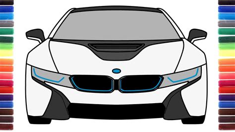 How to draw BMW i8 Car sketch Pencil shading Time